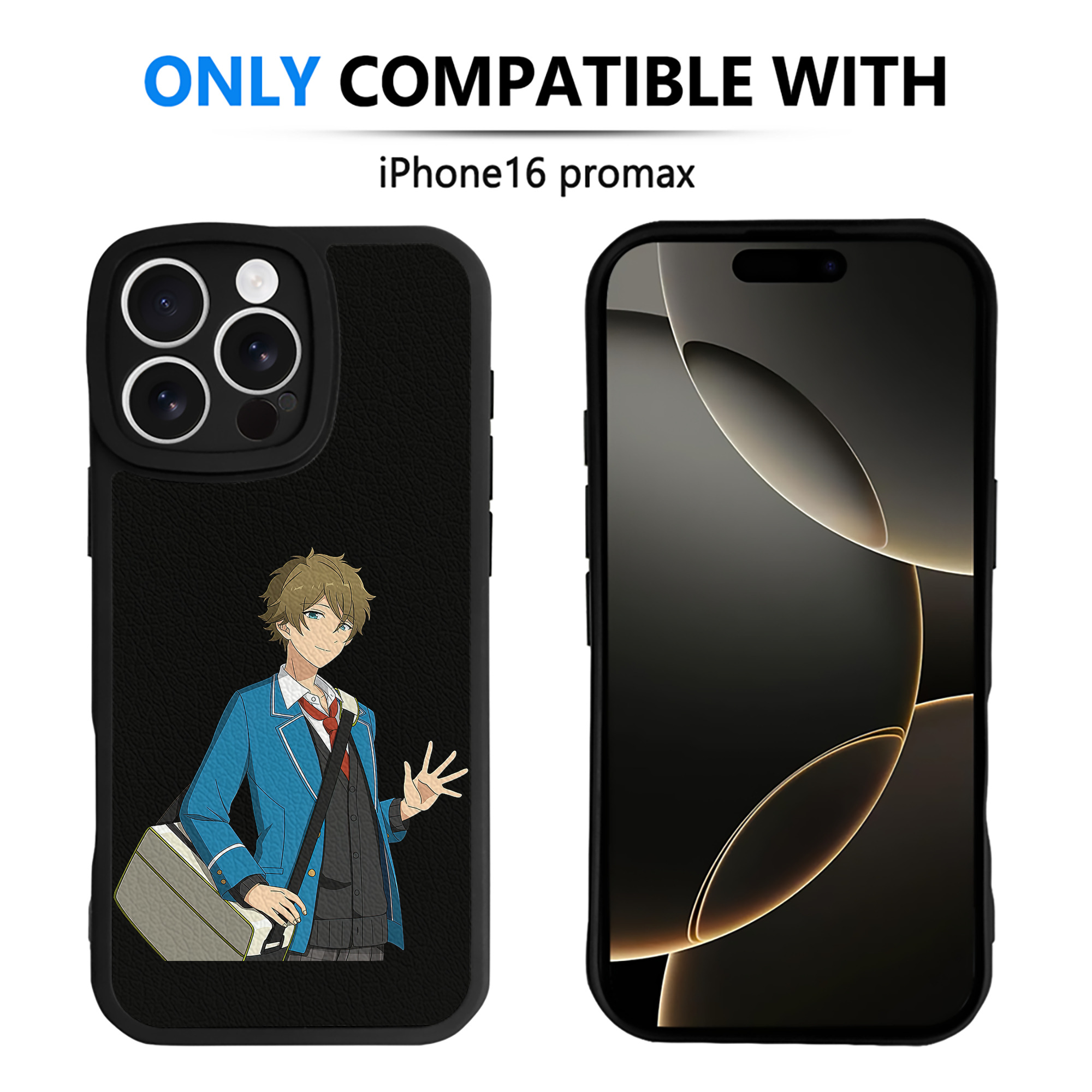 （画像用） あんさんぶるスターズ! Ensemble Stars 【iPhone 16シリーズ対応】シリコンスマホケース（レザー調） 材質：シリコン